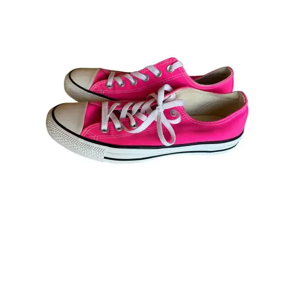 CONVERSE All Star Hot Pink Chuck Taylor Low Top Size 9 Womens - Picture 5 of 8